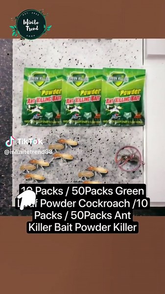 The Green Leaf Powder Cockroach and Ant Killer Bait Powder, available in packs of 10 and 50, serve as potent pest control solutions. Designed as a repeller, this killer bait effectively combats cockroaches and ants, ensuring a pest-free environment. The product description likely includes instructions for use, emphasizes its repelling properties, and highlights its effectiveness in pest control. Secure your home from pests with our Green Leaf Powder Cockroach and Ant Killer Bait Powder! Say good