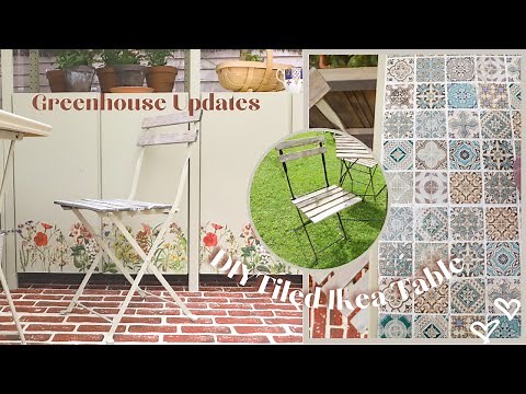 DIY Tiled Table Makeover - IKEA TÄRNÖ Bistro Set Hack