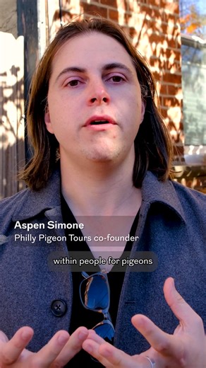 🐦 P-I-G-E-O-N-S. Pigeons! South Philly’s hottest new excursion, Philly Pigeon Tours, is a weekly, 90-minute morning stroll to several of the Italian Market’s most established flocks, offering an engaging and enlightening glimpse into the long-revered — and more recently rocky — relationship between humans and rock doves, the fancy term for urban pigeons. It’s a look at South Philly through a pigeon’s eyes. Founded by partners Hannah Michelle Browe and Aspen Simone, who became interested in the 