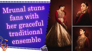 Mrunal Thakur shares glimpse of her traditional look, showcasing timeless beauty with bindi