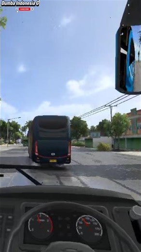 Insane Bus Driving in Indonesia 😱🚌 | Bus Simulator Indonesia #shorts