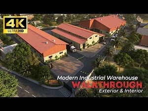 Warehouse Architecture Design | 4K 3D Visualization & Rendering Walkthrough #warehousedesign