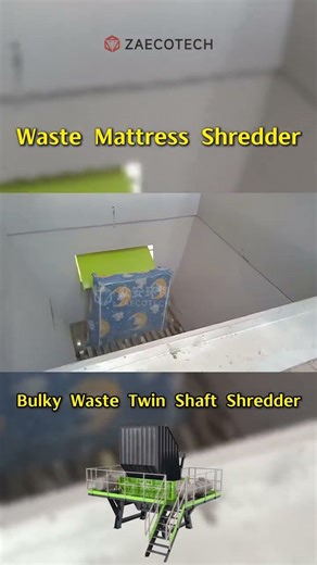 The Ultimate Mattress Recycling Machine! 🏗️♻️ #shorts