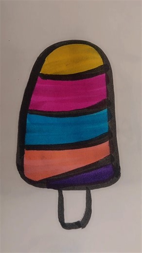 Ice-cream cone drawing | colour 😍 full drawing #art #satisfying #dipmalakidrawing #trending