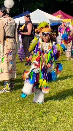Powwow: Young native Dancer at grand entry 2025 #indigenous #dance #powwow #gowithnatives