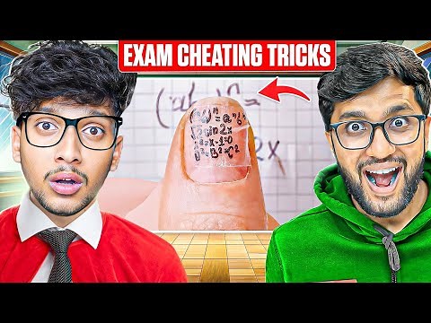 TOP 10 AWESOME CHEATING TRICKS IN EXAMS! ft. ‪@KhatarnakIshan‬