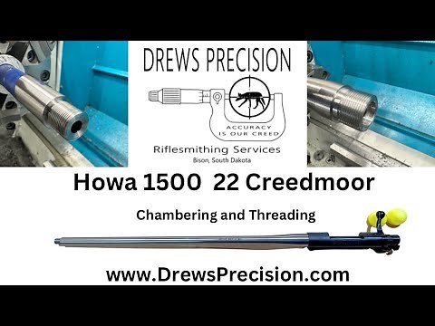 Custom Howa 1500 in 22 Creedmoor! Precision rifle build. Chambering A $650.00 rebarrel package!