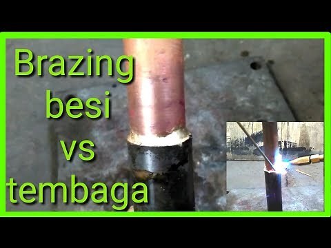 CARA LAS PIPA BESI DENGAN PIPA TEMBAGA || HOW TO BRAZING IRON PIPE WITH COPPER PIPE