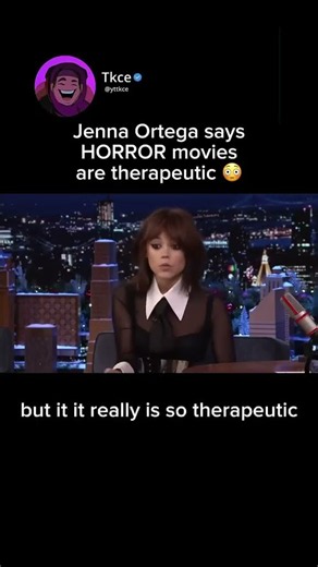 “Horror movies are therapeutic…” — Jenna Ortega explains why she loves them 👀🎬
