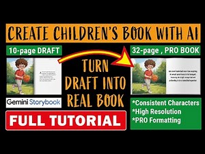 Create Children's Book with AI using FREE Ai Children's Book Generator ( Gemini Storybook ) & CANVA