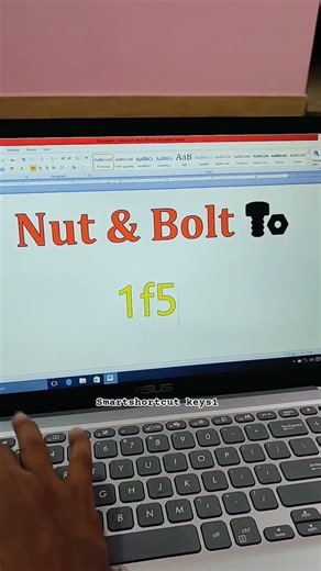 Shortcut key computer learning in Ms Word