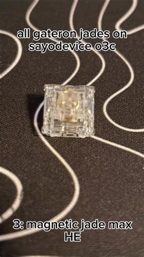 all gateron jade switches on a sayodevice o3c #gaming #geometrydash