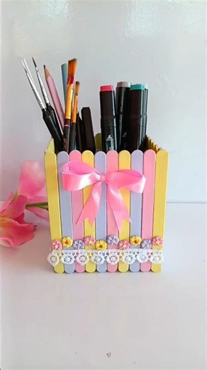 Toothpaste box reuse ideas #diy #craft #viral #penholder