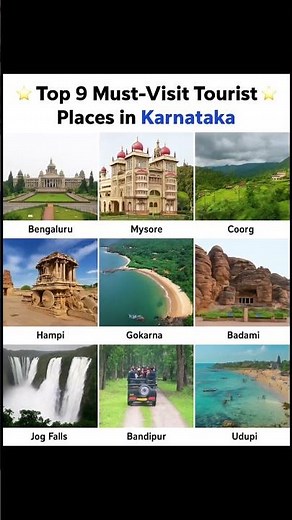 🌟 Top 9 Must-Visit Tourist Places in Karnataka | Karnataka Travel Guide 🌟