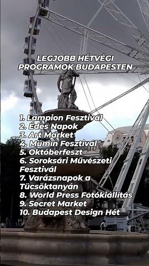 Hétvégi programok Budapest
