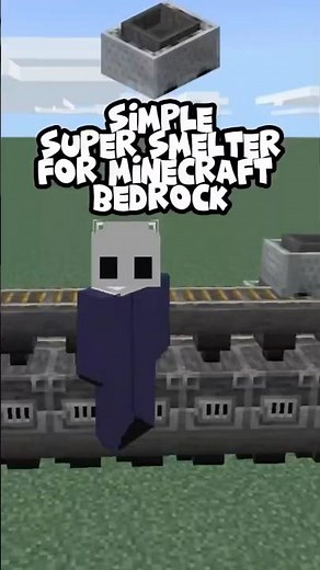 Super smelter in Minecraft bedrock edition #bedrock #minecraft #tutorial