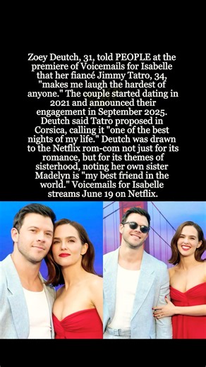 Zoey Deutch Calls Fiancé Jimmy Tatro "Funniest Person" as They Make Red Carpet Debut #shorts