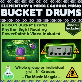 Bucket Drumming Game | Poison Bucket Drums - Ta, Ti-Ti, Rest Elementary Music