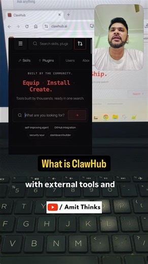 What is OpenClaw ClawHub #shorts #openclaw #amitthinks #generativeai #aiagents