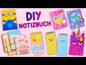 DIY NOTIZBÜCHER IDEE – SCHULMATERIAL – ZURÜCK ZUR SCHULE
