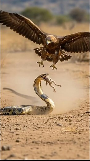 Wild Snake Invades Eagle Nest | Incredible Wildlife Moment #eagle #snake #rescue