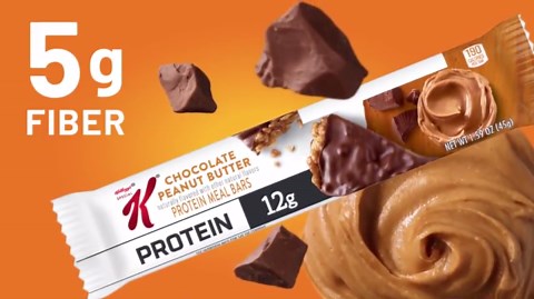 Special K Bar Chocolate Peanut Butter Chewy Protein Meal Bars, 12g Protein Snacks, 19 oz, 12 Count