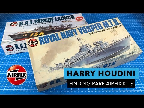 Airfix Vosper M.T.B and R.A.F. Rescue Launch Models - Finding Airfix Rare Kits