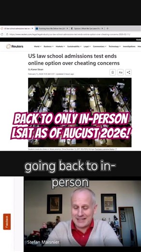 ‪@LawSchoolAdmissionCouncil‬ Going Back to Only In-Person #LSAT as of August 2026 #lsatprep