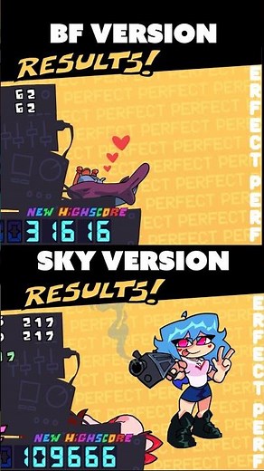 BF VS SKY PERFECT RANK ANIMATION 😭 (FNF Sky Update)