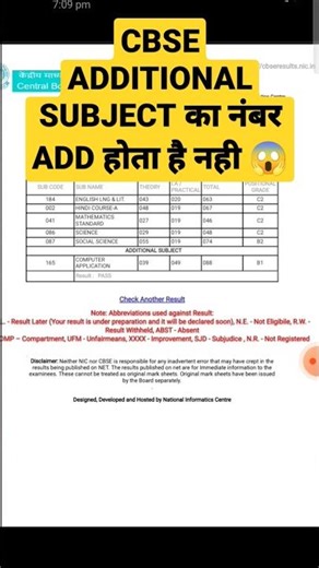 CBSE ADDITIONAL SUBJECT NEW RULES 2023 😱ADDITIONAL SUBJECT IN CBSE CLASS 10 #shorts #ytshorts #cbse