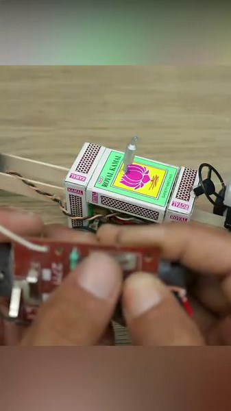 15K views · 340 reactions | how to make matchbox tractor tree cutter machine with dc motor | MNda TV | Facebook