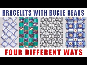 Easy Bugle Bead Bracelet Tutorial - 4 different ways!