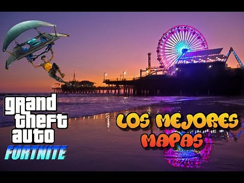 💣Top 6 Mapas de GTA 5 en Fortnite Modo Creativo💣(carreras,roleplay,rpjvscoches)
