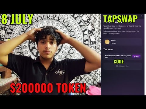 Tapswap fake news and real news code | 8 July | Warren Buffet rules code | Tapswap daily code |