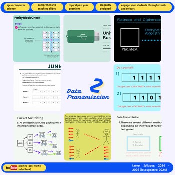 IGCSE Computer Science Chapter 2 - Data Transmission [108x Animated Slide]