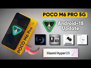 Poco M6 Pro 5G HyperOs 2, Android 15 All New Hidden Features Tips And Tricks.