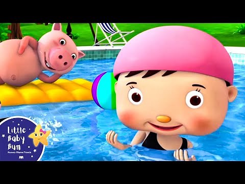 Swimming is Fun! | Nursery Rhymes for Babies by LittleBabyBum - ABCs and 123s