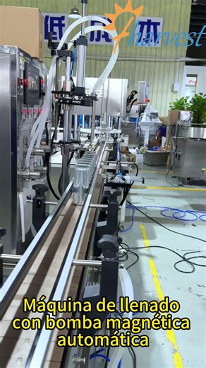 Máquina de llenado con bomba magnética automática