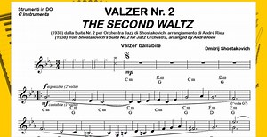 https://www.basiaudiofisarmonica.it/en/product/the-second-waltz-suite-no-2-shostakovich-waltz/ Playalong Backing Track Sheet Music C B♭ E♭ for Sax Accordion and all instruments on the link above-THE SECOND WALTZ (Suite No. 2 Shostakovich) danceable waltz | Accordion Backing Tracks