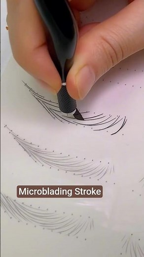 Microblading Stroke Practice for Beginners | Perfect Hair Stroke #Microblading #MicrobladingPractice