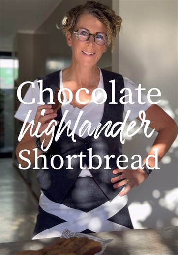 Chocolate Highlander Shortbread Recipe with Pistachio Cream