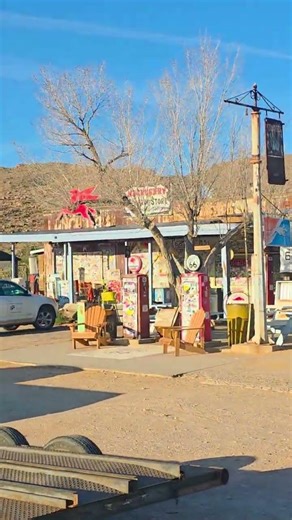 Classic Cars Old Gas Pumps & Route 66 in Hackberry Arizona