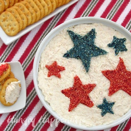 Patriotic Appetizer - Snack Dip for Fourth of July Party