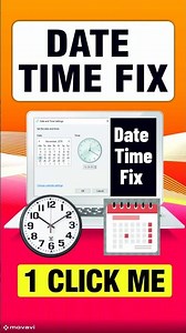 Laptop Me Date & Time Kaise Set Kare || How to set Date & Time ⌚ 📅 #shorts #tranding #viral