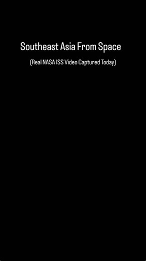 How Southeast Asia Looks From Space (Real NASA ISS Video Captured Today) 🌌 Recorded on October 16 2025, this brand-new timelapse from the International Space Station shows one of the most vivid regions on our planet, Southeast Asia glowing at night. From orbit, astronauts describe this region as the most colorful place on Earth. In this footage you can see: • Fishing fleets lighting entire stretches of ocean • Thunderstorms pulsing across cloud tops • City clusters forming ribbons of light alon
