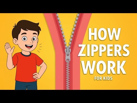 How Zipper Works? Animation for Kids |Step-by-Step Learning