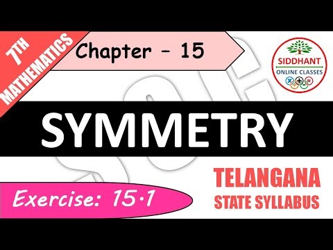 EXERCISE 15.1 | TS-CLASS 7TH-MATHS-CHAPTER 15-SYMMETRY||