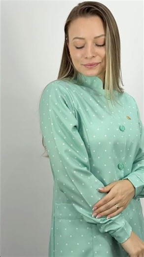 Jaleco Gola Padre Poá Verde Claro 💚