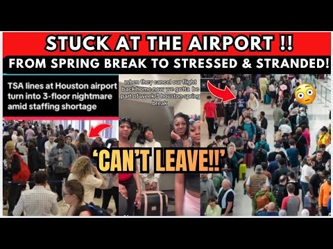 No Staff, No Flights: Travelers Trapped After Spring Break😱 TSA Shortage Causes Airport Chaos😭