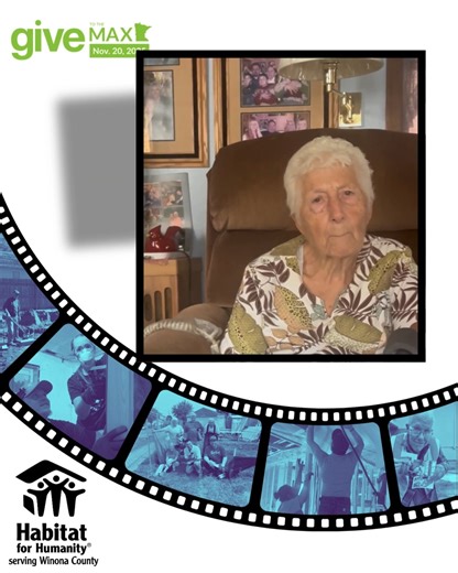Sis reached out to Habitat when the windows on her porch were no longer keeping in extreme temps. Our construction team came up with an affordable option to keep her porch from weathering further. Sis shares in this video how much she appreciates Habitat and their construction team and why to reach out and consider donating to Habitat for Humanity serving Winona County. 💛 Your support today helps us build more than homes—it helps build hope. This Give to the Max Day, your gift becomes part of t